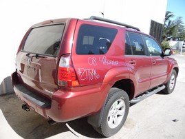 2008 TOYOTA 4RUNNER SR5 BURGUNDY 4.0L AT 2WD Z17896